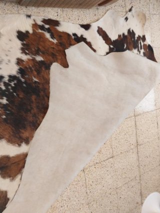 Alfombra Piel Vaca Natural Rústica