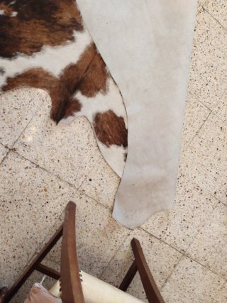 Alfombra Piel Vaca Natural Rústica