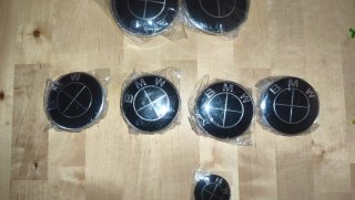 Juego 7 Emblemas Tapacubos BMW