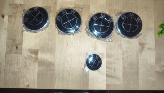 Juego 7 Emblemas Tapacubos BMW