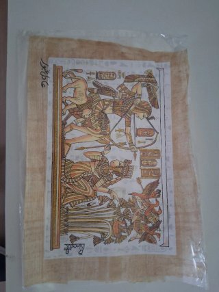 Papiro Egipcio Antiguo con Jeroglíficos