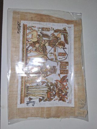 Papiro Egipcio Antiguo con Jeroglíficos