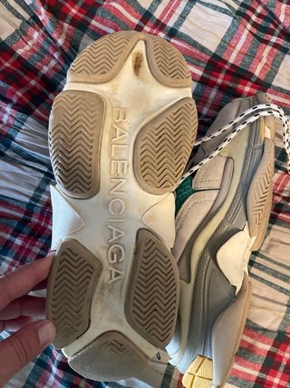Balenciaga Triple S Beige/Verde/Amarillo Talla 38