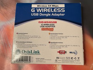 Adaptador USB Wireless G OvisLink EVO-W542USB