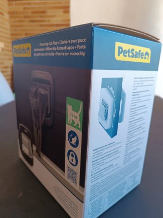 Porta per animali domestici con microchip PetSafe Marrone