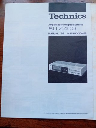 Manuali Technics ST-Z400 SU-Z400