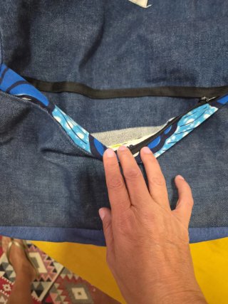 Mochila étnica con cremallera