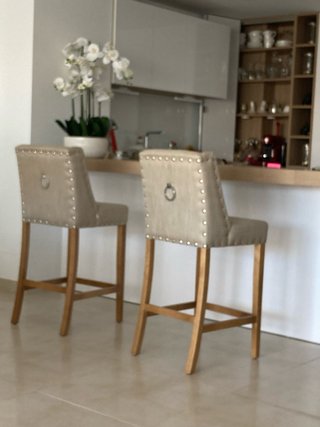 Set di 4 sedie alte da bar