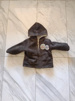 Chaqueta polar reversible bebé 1-3 meses