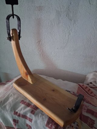 Tabla Jamonera Madera y Metal