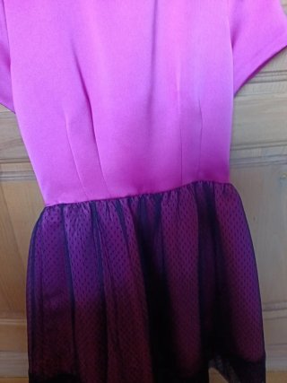 Vestido fiesta rosa fucsia talla 34