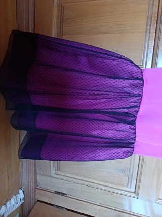 Vestido fiesta rosa fucsia talla 34