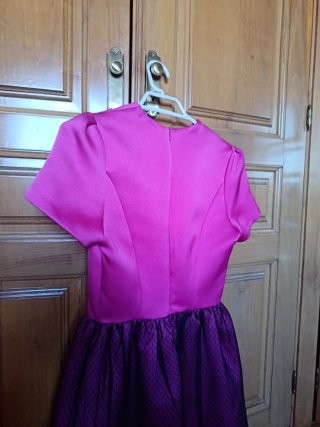 Vestido fiesta rosa fucsia talla 34