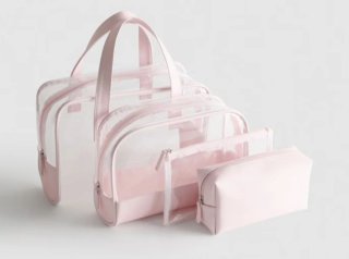 Neceser Maquillaje y Skincare 4 en 1 Rosa