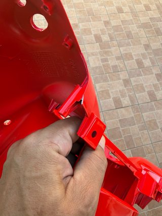 Cupolino Manubrio Aprilia SR 99 Harada Rosso
