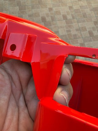 Cupolino Manubrio Aprilia SR 99 Harada Rosso