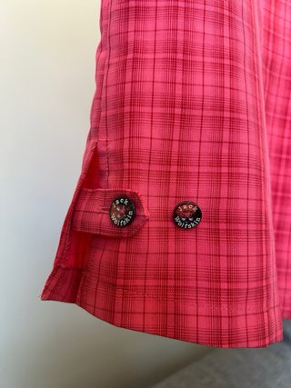 Camisa Jack Wolfskin cuadros rosa/rojo talla M