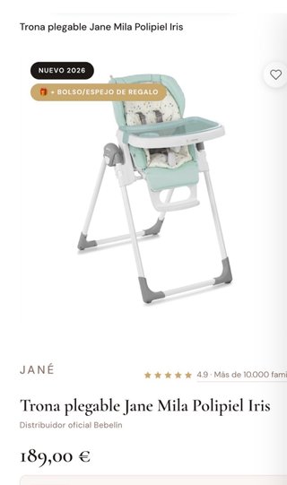 Trona Jane Mila Plegable Polipiel Iris