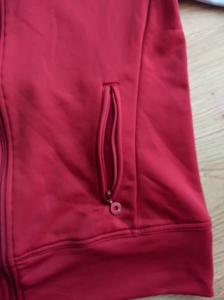 Sudadera chaqueta Adidas Clima365 roja y blanca