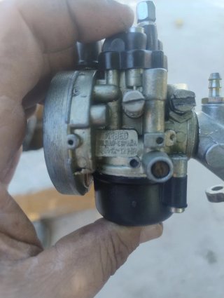 Carburador 12-12 con tobera derbi variant pedales