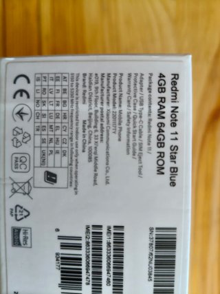 Xiaomi Redmi Note 11 NFC Argento