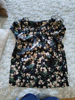Blusa Zara Estampada Flores