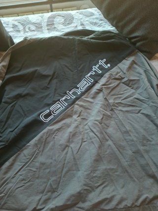 Cortavientos Carhartt Negro y Gris