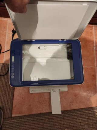 Impresora HP Blanca y Azul