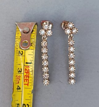 Pendientes de plata con circonitas