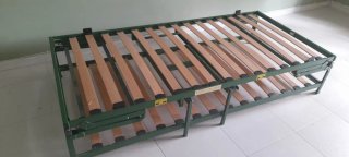 Litera metálica 90x190 con somier madera