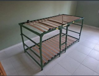 Litera metálica 90x190 con somier madera