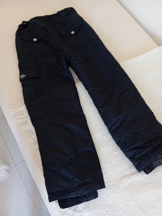 Pantalones y chaqueta de esquí negro y rojo para n