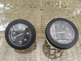 2 Relojes Náuticos corredera MPH y RPM