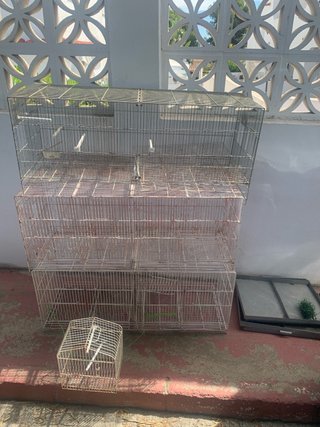 Jaulas para pájaros metálicas