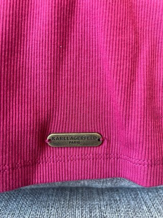 Camiseta Karl Lagerfeld Rosa Flores Talla S