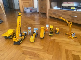 Pack Juguetes Obra Camiones Grúa Hormigonera