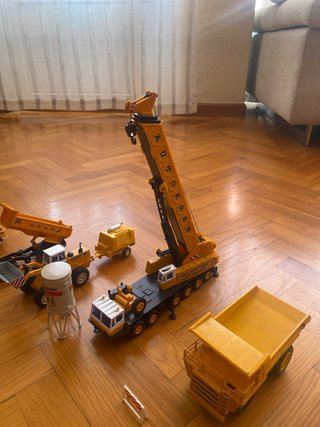 Pack Juguetes Obra Camiones Grúa Hormigonera