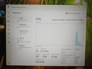 ThinkPad T580 i5 16GB 256GB NVMe FHD Táctil 2Bat
