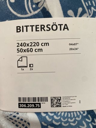 Copripiumino e due federe IKEA nuovi