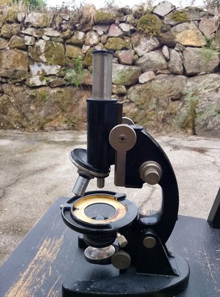 Microscopio Carl Zeiss Antiguo