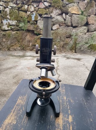 Microscopio Carl Zeiss Antiguo