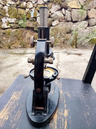 Microscopio Carl Zeiss Antiguo