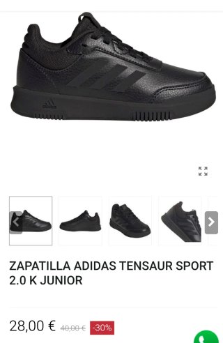 Zapatillas Adidas Tensaur Sport 2.0 K Talla 38