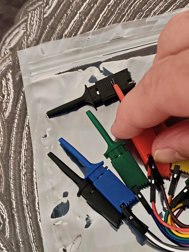 10 Cables Pinza Gancho Prueba Multiusos