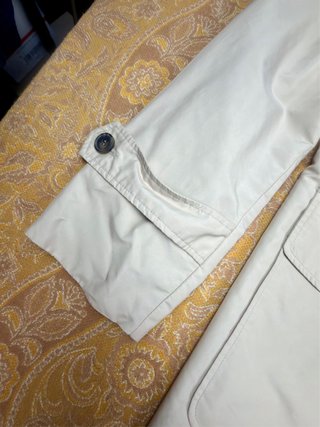 Gabardina Zara Man Reversible Beige/Gris Talla M
