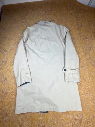 Gabardina Zara Man Reversible Beige/Gris Talla M