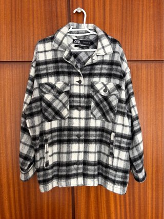 Chaqueta Zara cuadros oversize