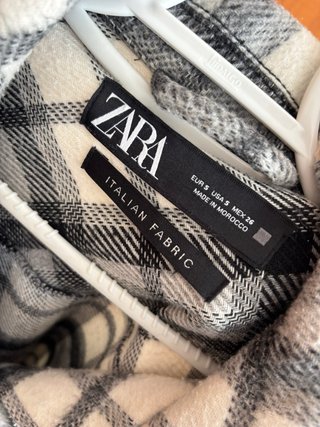 Chaqueta Zara cuadros oversize