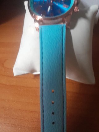 Orologio donna  celeste e oro