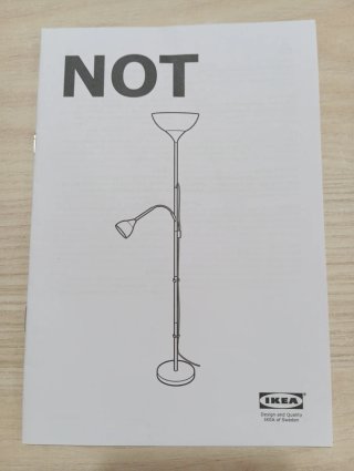 Lámpara de pie Ikea Not